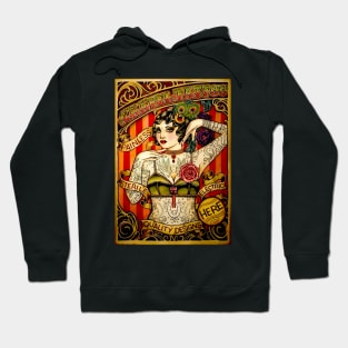 Tattooed Lady Vintage Art Print Hoodie